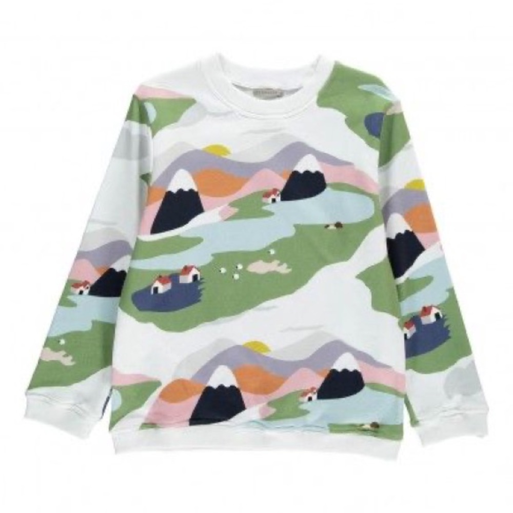Quenotte Gerard colorful landscape sweatshirt